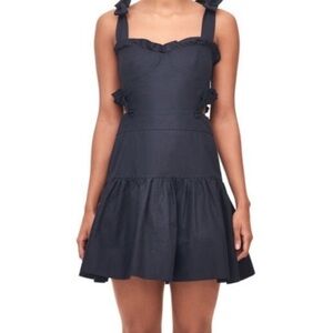 Rebecca Taylor mini Navy Blue Dress with ruffles.  Size 4